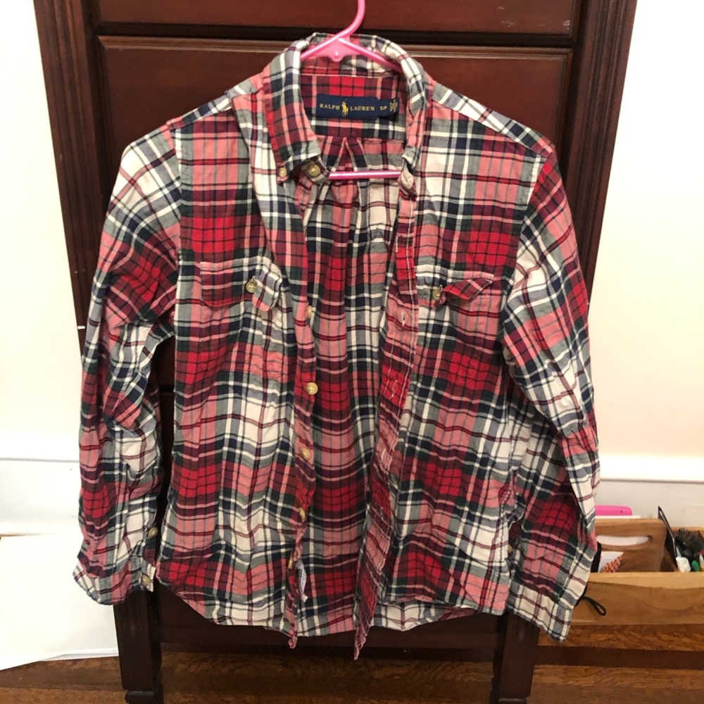 Red Ralph Lauren Button Down!